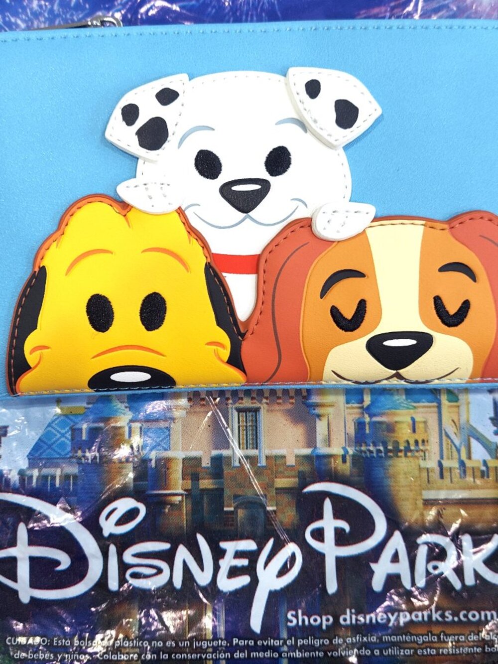 NEW Disney Loungefly 7" Wallet Dogs Pongo Pluto Lady 101 Dalmatians